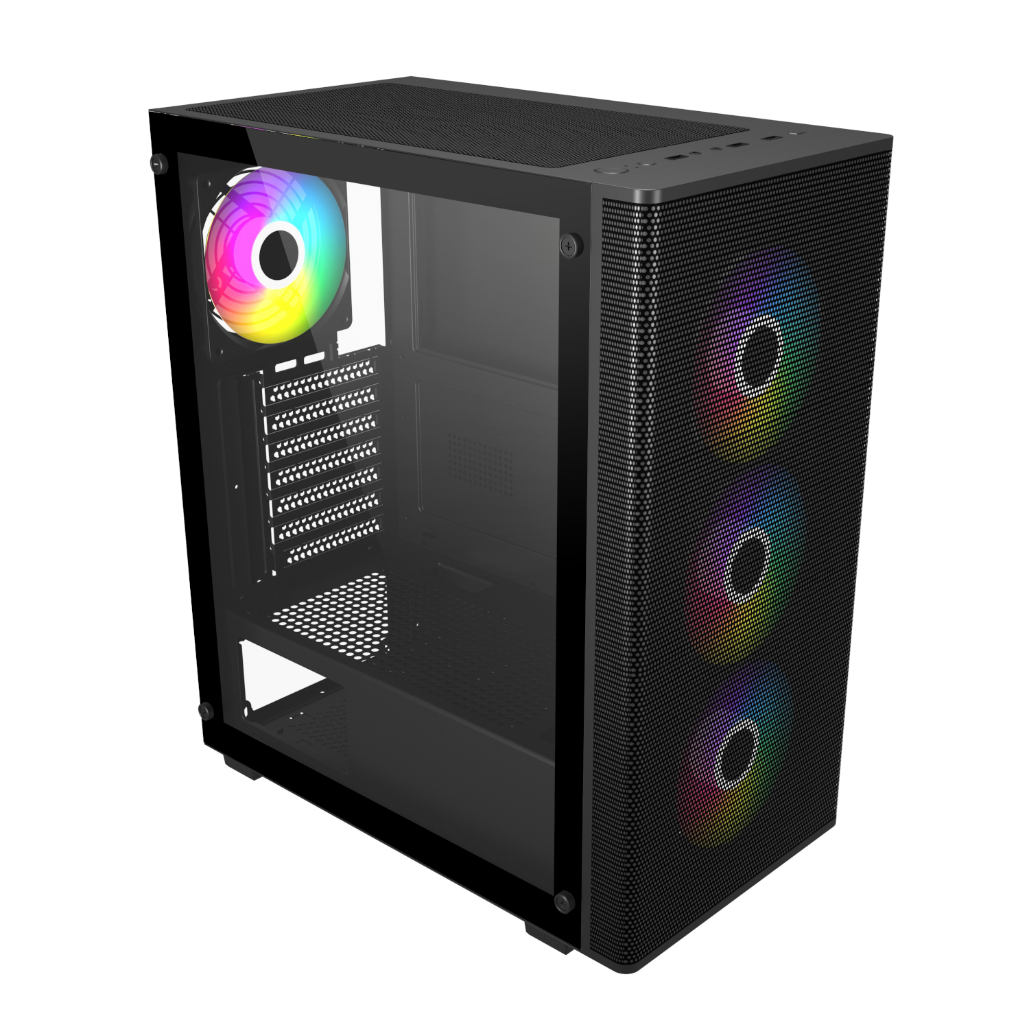 FSP M220 ATX Mid Tower Gaming Chassis – Black